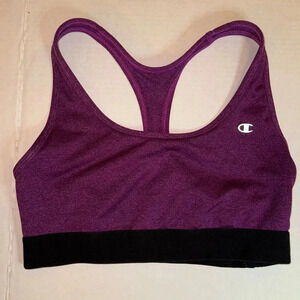 Champion Purple and Black Sports Bra
